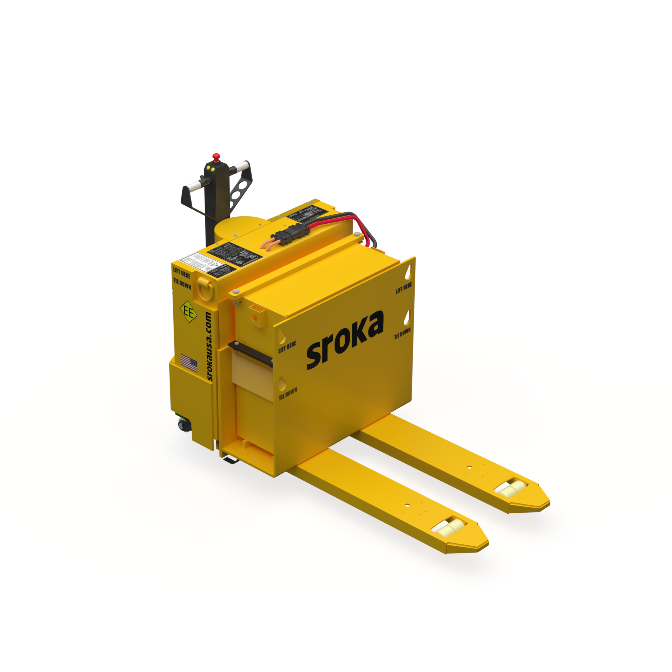 Sroka WEP-USN-60-EE 6000 lb walkie electric pallet truck, US Navy shipboard use approved