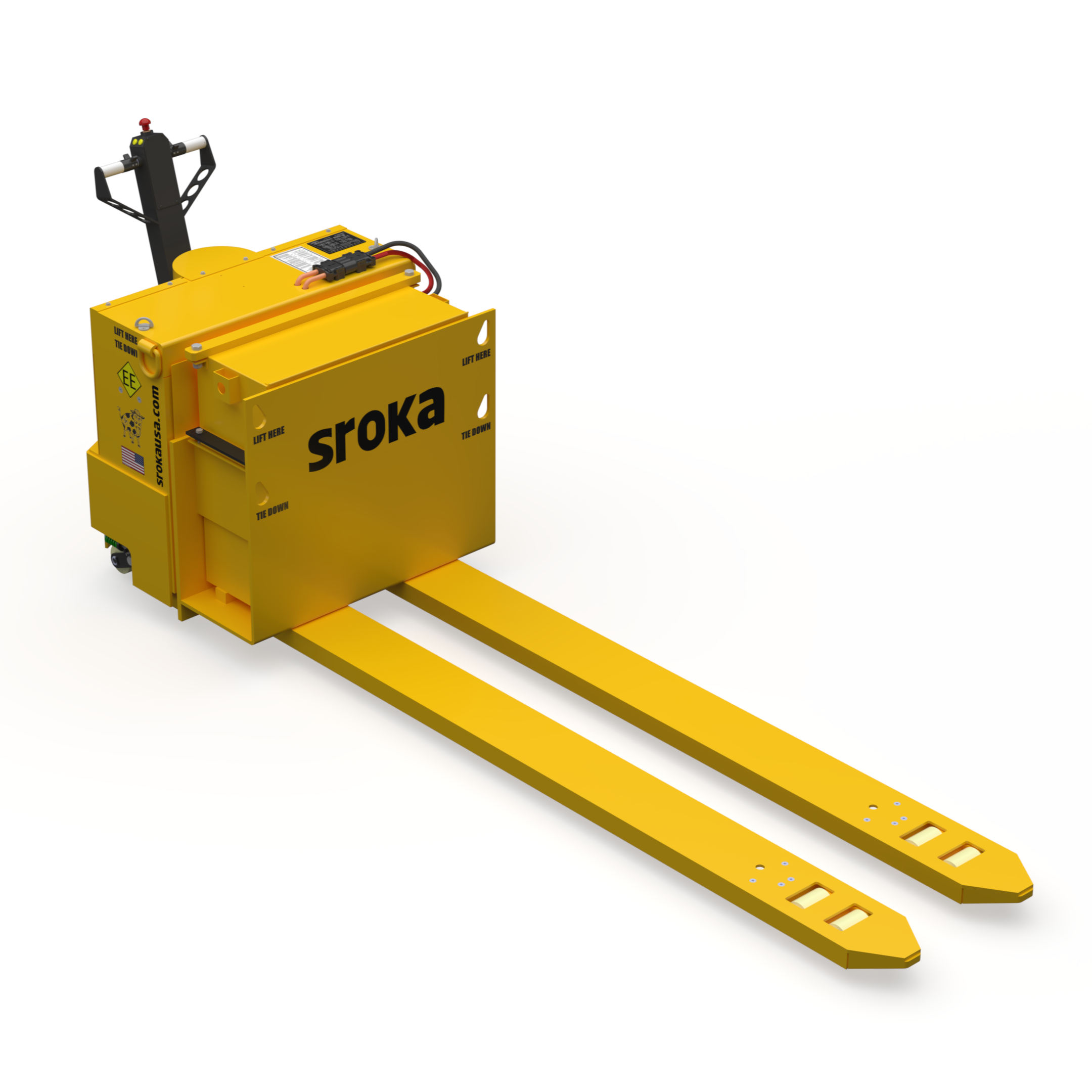 Sroka EPJ-USN-100-EE 10000 lb walkie electric pallet truck, US Navy shipboard use approved
