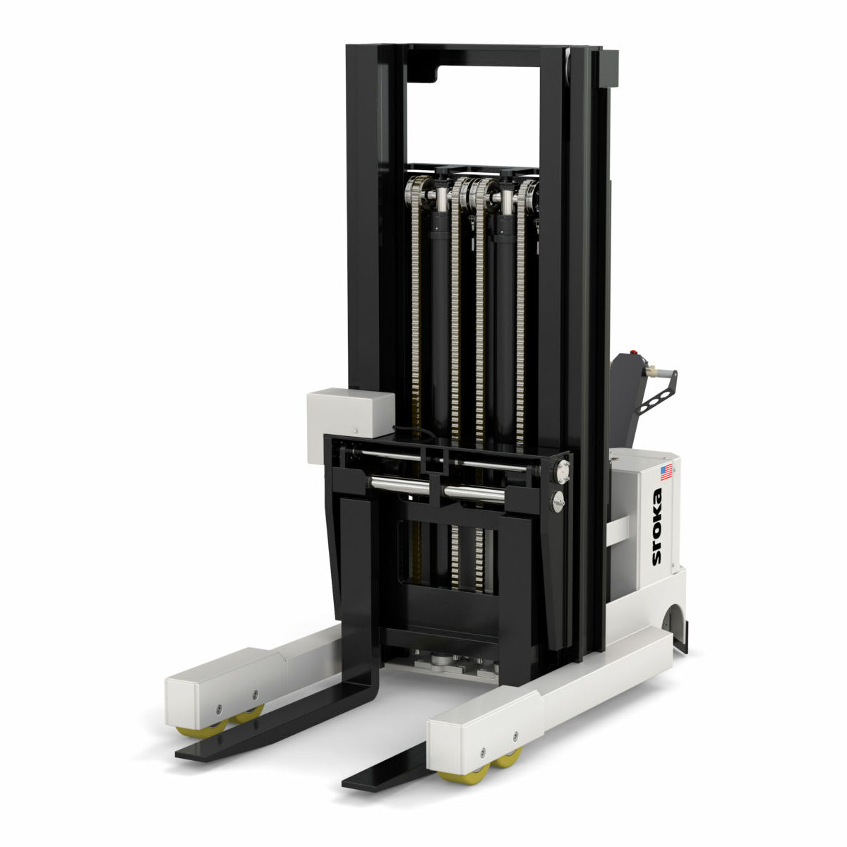 Electric Walkie Straddle Stacker by Sroka