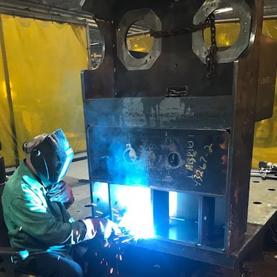Welding-Steel-Chassis-Tugger-Sroka Welding Steel Chassis - 30K Tow Tractor | Sroka